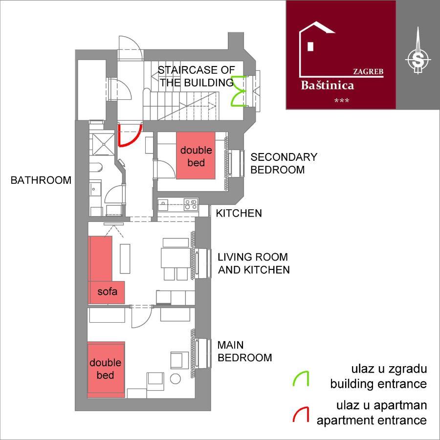 Bastinica Superior Apartment, Old Town In City Center Zagreb Extérieur photo